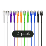 Broadbe câble patch mince 5G multicolore 1m 12 unités