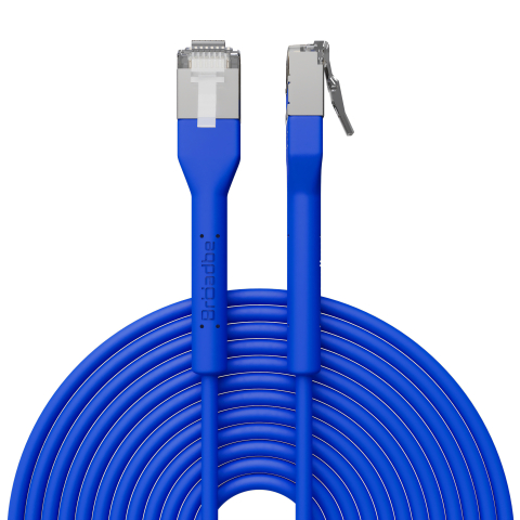 Broadbe câble patch mince 10G bleu 5m