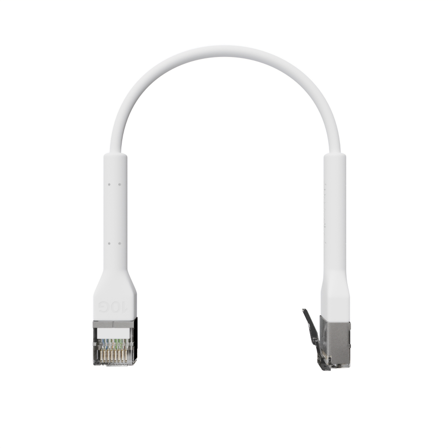 Broadbe câble patch mince 10G blanc 0.1m