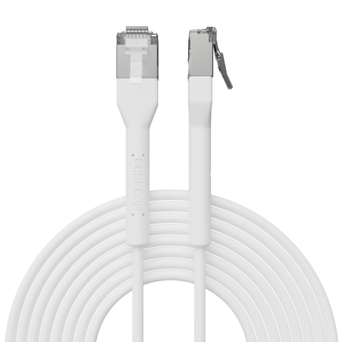 Broadbe câble patch mince 10G blanc 0.3m