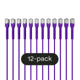 Broadbe câble patch mince 10G violet 2m 12 unités