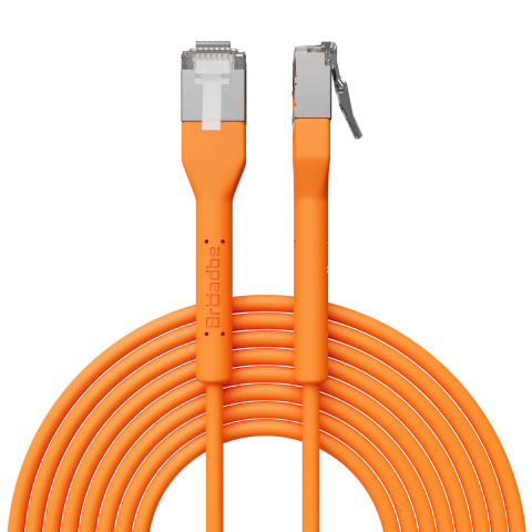 Broadbe câble patch mince 10G orange 1m