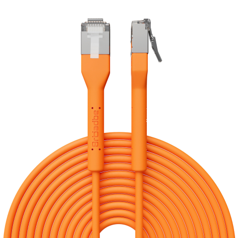 Broadbe câble patch mince 10G orange 8m