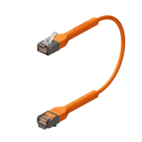Broadbe câble patch mince 10G orange 0.1m 12 unités