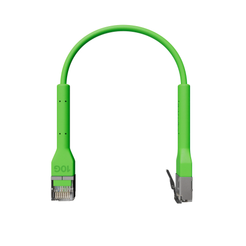 Broadbe câble patch mince 10G vert 0.1m