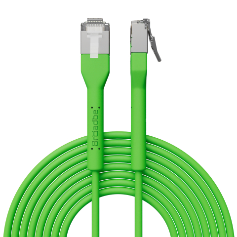 Broadbe câble patch mince 10G vert 0.3m