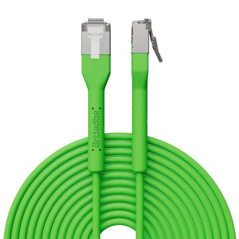 Broadbe câble patch mince 10G vert 8m