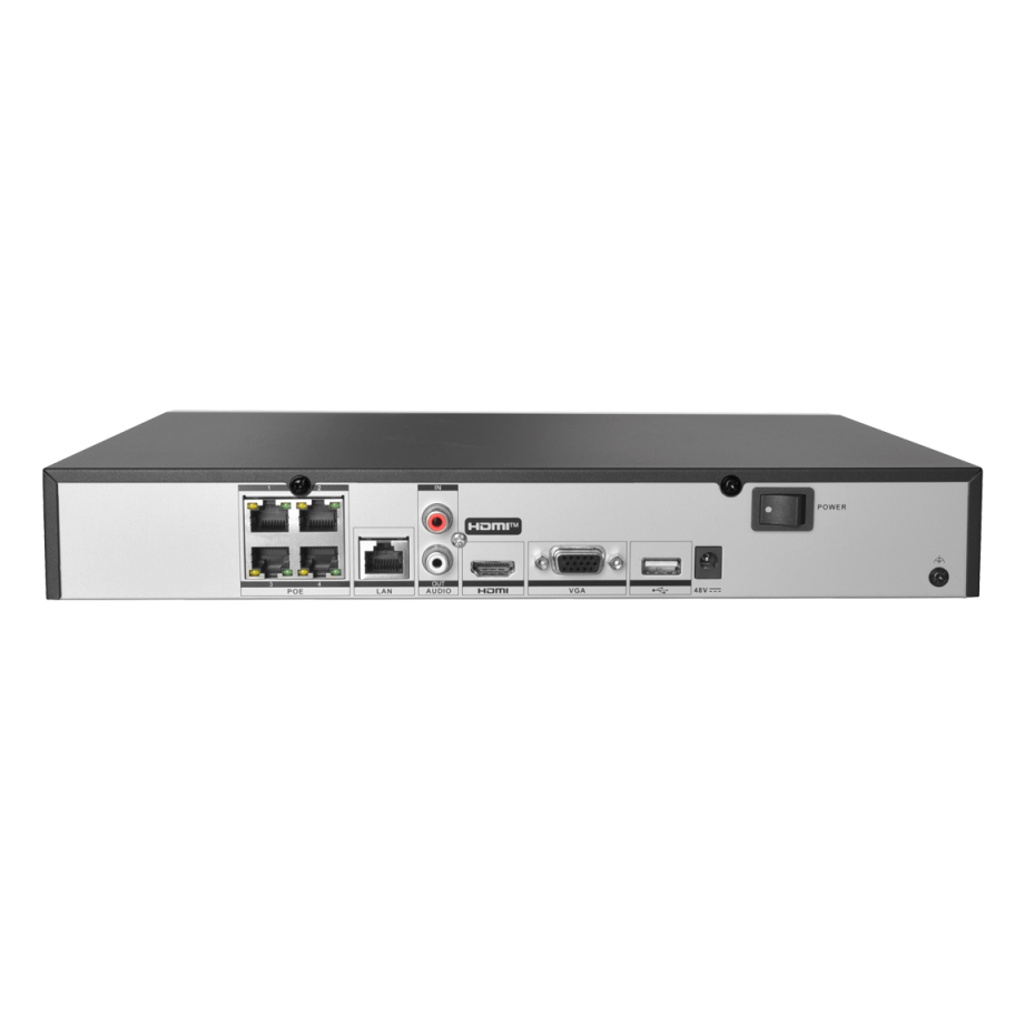 HikVision PoE NVR 4-canaux 1U 4K DS-7604NXI-K1/4P(D)