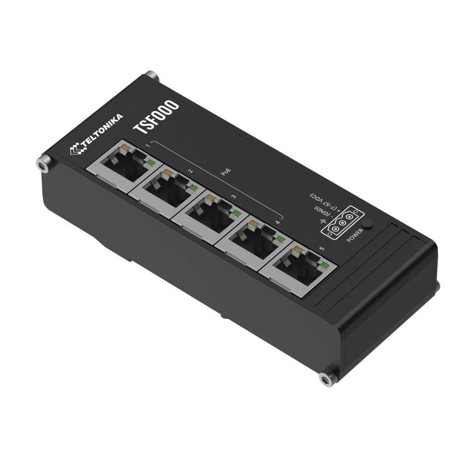 Teltonika TSF000 switch PoE+ profil bas