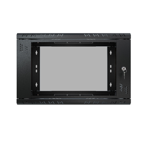 Armoire à Crémaillère 19" 6U, 350mm, Porte Vitrée, Noir